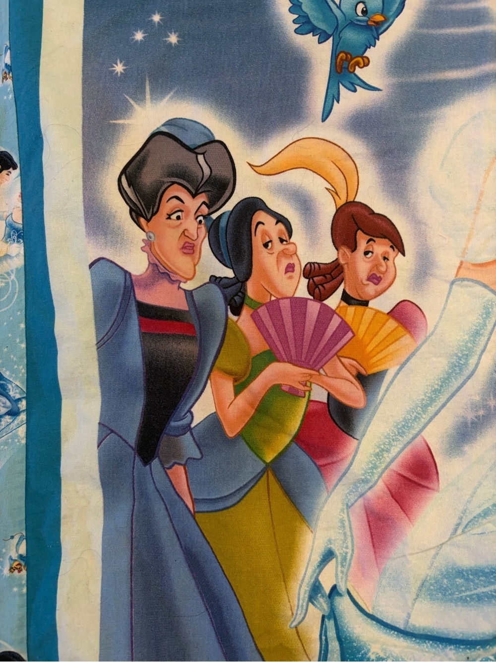 Disney Cinderella Toddler Bed Duvet Cover Quilt Cotton flannel Handmade 36x46 - Picture 5 of 13